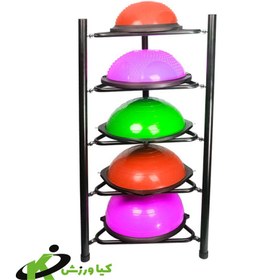 تصویر رک بوسوبال KV مدل KVPLUS Bosu Ball rack KV model KV PLUS