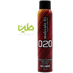 تصویر اسپری بدن مردانه اسکلاره مدل Molecule020 حجم ۲۰۰ میل خنک تلخ 