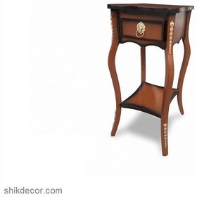 تصویر میز تلفن MDF یک کشو 