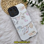 تصویر قاب گوشی iPhone 12 Pro Max آیفون طرح کبریتی چرمی اورجینال Unique Case محافظ لنزدار کپسولی گربه کیوت کد 775 