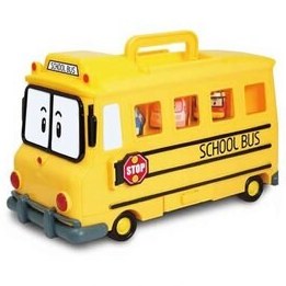 تصویر مدل خودرو اتوبوس مدرسه ROBOCAR POLI اورجینال Flamex 