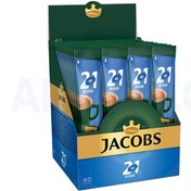تصویر قهوه فوری ۲ در ۱ جاکوبز بسته ۴۰ عددی (بدون شکر و غلیظ) ا Jacobs Jacobs