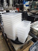 تصویر بن ماری پلاستیکی درب پلی کربنات نشکن - 1/2 / سفید 