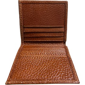 تصویر کیف پول مردانه چرم آکس مدل چرم طبیعی گاوی کد almas Ox leather men's wallet, natural cow leather model, almas code