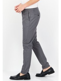 تصویر شلوار چینی ساده مردانه مدل کاروت، خاکستری برند selected Men Carrot Fit Plain Chino Pants, Grey