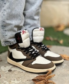 تصویر کتانی بسکتبال نایک مدل AirJordan Travis Scott AirJordan Travis Scott