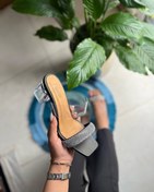 تصویر صندل دو بند طلق و نگین - پاشنه ۵ سانت شفاف Sample Product