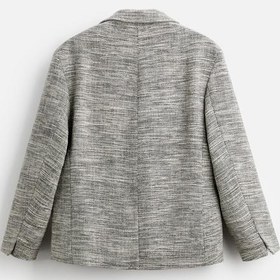 تصویر کت مردانه زارا TEXTURED DOUBLE-BREASTED BLAZER 