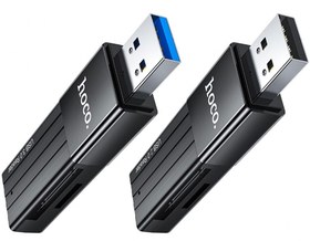 تصویر کارت خوان هوکو hoco HB20 Mindful 2-in-1 USB2.0 card reader 