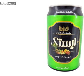 تصویر نوشیدنی مالت بدون الکل میوه های استوایی ایستک حجم 330 میلی لیتر Non-alcoholic malt drink of tropical fruits Istak volume 330 ml