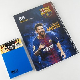 تصویر بسته 4 عددی دفتر مشق پسرانه Leo Messi 