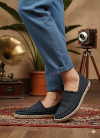 تصویر گیوه طوسی ابریشمی 