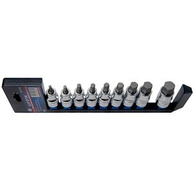 تصویر مجموعه 9 عددی آلن بکس لیکوتا مدل ABS-12120 Licota 9 PCS 1/2 DR HEX BIT SOCKET SET Model ABS-12120