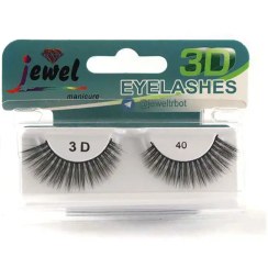 تصویر مژه مصنوعی سه بعدی جیول شماره 40 Jewel 3D False Eyelashes No.40