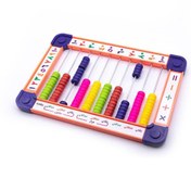 تصویر بسته فکری آموزشی چرتکه تخت یکان ،دهگان ، صدگان (10 میله تخت) نوین 