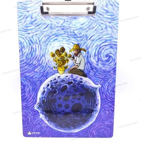 تصویر تخته شاسی چوبی فانتزی سایز A4 