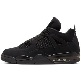 تصویر ایر جردن 4 بلک کت مدل CU1110-010 Air Jordan 4 Black Cat CU1110-010