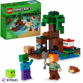 تصویر LEGO ® Minecraft® Swamp Adventure 21240 - مجموعه ساخت اسباب بازی برای کودکان 7 سال به بالا (65 قطعه) LEGO ® Minecraft® Bataklık Macerası 21240 - 7 Yaş ve Üzeri Çocuklar için Oyuncak Yapım Seti(65 Parça)