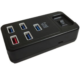 تصویر هاب 5 پورت USB 3.0 پی نت مدل P-250 