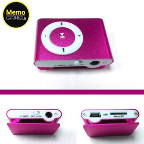 تصویر پخش کننده موسیقی MP3 صورتی 