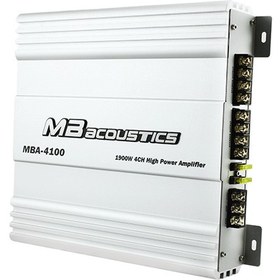 تصویر آمپلی فایر ام بی آکوستیک مدل MBA-4100 ا MB Acoustics MBA-4100 Car Amplifier MB Acoustics MBA-4100 Car Amplifier