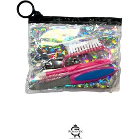 تصویر ست مانیکور کیفی شفاف 