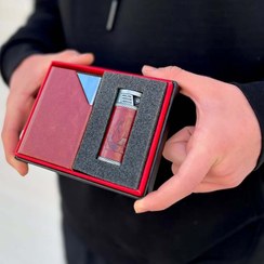 تصویر ست هدیه کیف کارت و فندک اتمی کد 131 