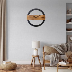 تصویر ساعت دیواری روستیک ژیوار کد ZH-402 wall clock rustic code ZH-402