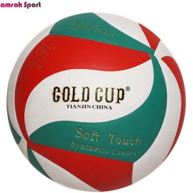 تصویر توپ والیبال گلدکاپ (GOLD CUP) سوزنی مدل JGCV18 2018 اصل 