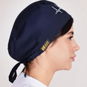 تصویر کلاه ecg سرمه ای 