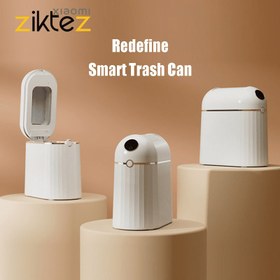 تصویر سطل زباله هوشمند شیائومی ضد آب Xiaomi Motion sensor Smart Trash Can Automatic(اورجینال) 