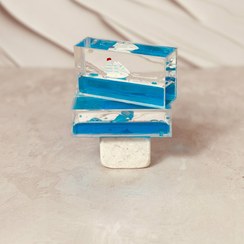 تصویر کشتی معلق دکوراتیو مستطیلی کوچک کد 6072 