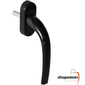 تصویر دستگیره پنجره دوجداره uPVC – مشکی آلومینیومی | مقاوم و با کیفیت 