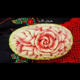 تصویر حکاکی هندوانه،تزیین هندوانه،سایز متوسط 