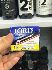 تصویر تیغ یدک سنتی لرد بسته 100 عددی 