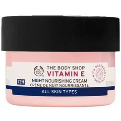 تصویر کرم شب ویتامین ای بادی شاپ مدل 72 ساعته The body shop vitamin E night nourishing حجم 50 میل 