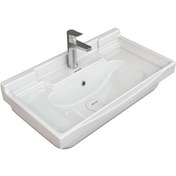 تصویر روشویی روکابینتی مگنولیا چینی کرد Magnolia Wash Basin