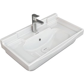 تصویر روشویی روکابینتی مگنولیا چینی کرد Magnolia Wash Basin