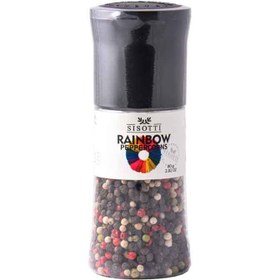 تصویر فلفل دانه ای چند رنگ Rainbow سیسوتی -80 گرم ادویه و چاشنی سیسوتی