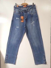 تصویر شلوار جین مردانه بگ استایل دمپا دگمه دار کد BG004 - سایز 38 BAG STYLE MANS CODE BG004