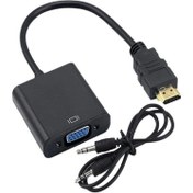 تصویر تبدیل با کابل صدا (مخصوص کنسول) IFORTECH HDMI TO VGA IF-PACK 