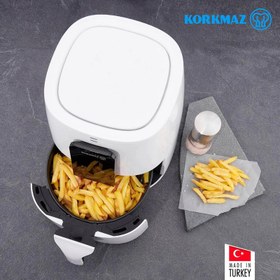 تصویر سرخکن بدون روغن برند کرکماز ترکیه مدل Vita A886 سفید Korkmaz Air Vita Airfryer 4 L A886