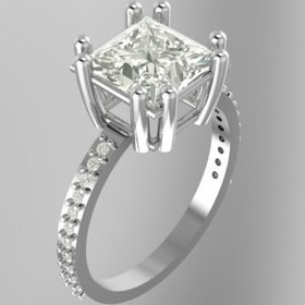 تصویر حلقه نامزدی نقره Rv1085 