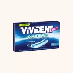 تصویر آدامس ویویدنت VIVIDENT ACTIVE با طعم نعنا بسته 14 عددی 