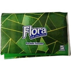 تصویر دستمال جیبی فلورا بسته 10 عددی 
