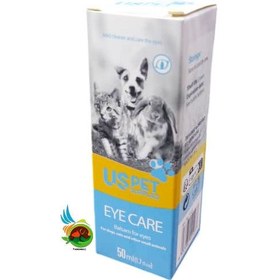 تصویر قطره مراقبت از چشم حیوانات خانگی یو اس پت Uspet Eye care حجم ۵۰ میلی لیتر 