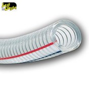 تصویر شیلنگ آبنما فنردار شفاف غذایی سه خط سایز 1/4-1 اینچ 