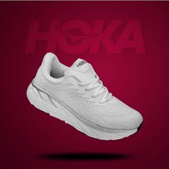 تصویر کفش ورزشی مردانه مدل هوکا(hoka)| رنگ سفید| سایز 41-44| تنفسی|قابلشستشو 