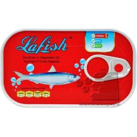 تصویر کنسرو تن ساردین لافیش 125گرم-Lafish sardines 