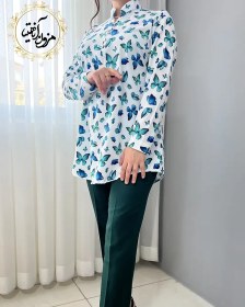 تصویر تونیک پنج دکمه سفید 